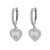 925 Sterling Silver Cute & Edgy Heart Heart Silver Electroplating Earrings