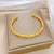 Korean East Asia Symbol Titanium Steel Electroplating Bangles