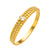 Ellipse Titanium Steel 18K Gold Plated Bangles