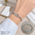 Korean Women Ripple Zodiac Sign Titanium Steel Gold Plating Bracelets