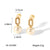 IG Style Pearl Geometric Stainless Steel Electroplating Earrings