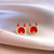 Fashion Dragon Chinese Zodiac Animal Zircon Electroplating Earrings