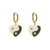 Heart Stainless Steel 18K Gold Plated Earrings