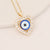 Expressive Eye Heart Copper Electroplating Pendants