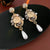 Luxurious Droplet Droplet Geometric Artificial Pearl Diamond Inlay Earrings