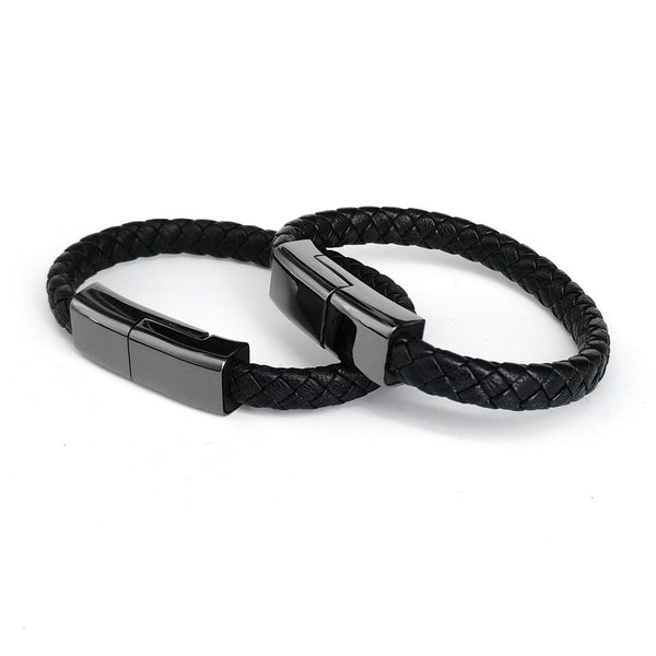 Fashion Unisex Minimalist Geometric Leather Bangles