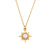 Fashion Octagram Geometric Stainless Steel 18K Gold Plated Necklaces