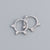 925 Sterling Silver Minimalist Round Polka Dot Silver Electroplating Stud Earrings