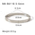 IG Style Ellipse Circle Round Stainless Steel Electroplating Bangles