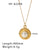 IG Style Pearl Angel Geometric Cartoon Stainless Steel Electroplating Necklaces