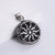 Men Metal Skull Retro Vintage Flower Stainless Steel Oiling Pendants