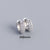 925 Sterling Silver Moderate Luxury Circle Polka Dot Geometric Silver Diamond Inlay Stud Earrings