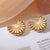 Irregular Geometric Copper Electroplating Stud Earrings