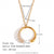 Minimalist Stripe Geometric Stainless Steel 18K Gold Plated Necklaces