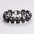 Expressive Men Skull Geometric Stainless Steel Electroplating Bracelets