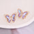 Fashion Butterfly Copper Stud Earrings