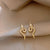 Medieval Snake Chinese Zodiac Animal Alloy Electroplating Earrings