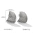 IG Style Fan-Shape Geometric Stainless Steel Electroplating Earrings