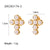 IG Style Round Geometric Stainless Steel 18K Gold Plated Earrings