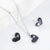 Minimalist Heart Bell Droplet Stainless Steel Electroplating Jewelry Sets