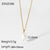 Minimalist Pearl Geometric Stainless Steel 18K Gold Plated Necklaces