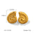 IG Style Conch Geometric Stainless Steel Electroplating Earrings