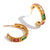 Fashion Circle Geometric Stainless Steel 18K Gold Plated Earrings