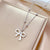 Cartoon Flower Gourd Geometric Titanium Steel Electroplating Necklaces