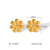 IG Style Flower Geometric Stainless Steel Electroplating Earrings