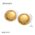 IG Style Circle Geometric Stainless Steel 18K Gold Plated Earrings