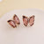 Women Butterfly Copper Stud Earrings