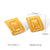 IG Style Quadrilateral Geometric Stainless Steel Electroplating Earrings