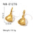 IG Style Heart Heart Geometric Stainless Steel Electroplating Earrings