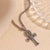 Fashion Cross Geometric Stainless Steel Electroplating Necklaces