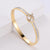 Japanese / Korean Women Diamond Stainless Steel Bangles