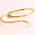 Minimalist Snake Snake Zircon Electroplating Bangles