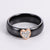 Retro Vintage Heart Stainless Steel Electroplating Rings