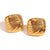 Fashion Quadrilateral Geometric Stainless Steel 18K Gold Plated Stud Earrings