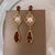 Medieval Stripe Droplet Alloy Electroplating Earrings