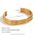 Minimalist Circle Stainless Steel 18K Gold Plated Bangles