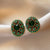 Medieval Flower Geometric Alloy Electroplating Earrings