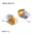 IG Style Round Geometric Stainless Steel 18K Gold Plated Earrings