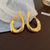 Medieval Shell Geometric Metal Electroplating Earrings