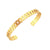 Fashion Circle Stainless Steel 18K Gold Plated Bangles