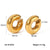 IG Style Women C-Shape Geometric Stainless Steel Electroplating Clip On Earrings