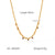 IG Style Chain Tassel Geometric Stainless Steel Electroplating Necklaces