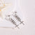 Cross Minimalist Stainless Steel Polishing Earrings