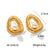 IG Style Pearl Geometric Stainless Steel Electroplating Earrings