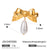 Shell Stainless Steel Electroplating Hair Clips