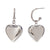 Fashion Heart Geometric Stainless Steel 18K Gold Plated Drop Earrings